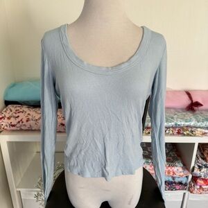 Long sleeve ribbed top
